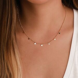 Lulus In The Details Gold Coin Necklace